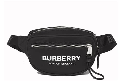 BURBERRY Econyl Logo Print Small Cannon Bum .